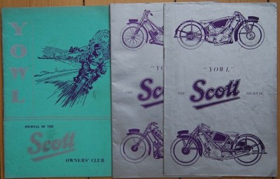 YOWL - Journal of the Scott Owners Club, Issues 2, 3 and 6 from 1962