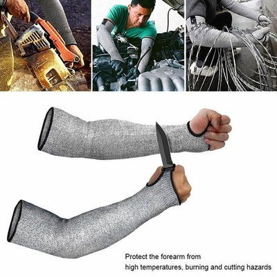 2x Anti-Schnitt Resistente Sicherheit Shandschuhe Ärmel Armschutz schnittfeste