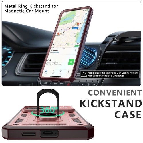 For Samsung Galaxy S25 Edge Case Rugged Ring Stand Cover /Clear Screen Protector - 第 35/68 張圖片