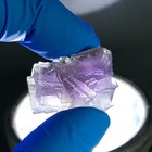 Columnar Cubic Fluorite Crystal Cluster w Stand Natural Mineral Specimen KLP-32 — photo 2