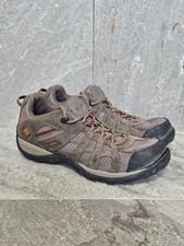 Columbia Hiking Shoes Mens 8.5 Redmond III Waterproof Brown Leather BM3937-227