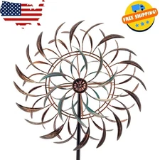 Large Outdoor Metal Wind Spinner Kinetic Outdoor Wind Sculpture Yard Art Decor