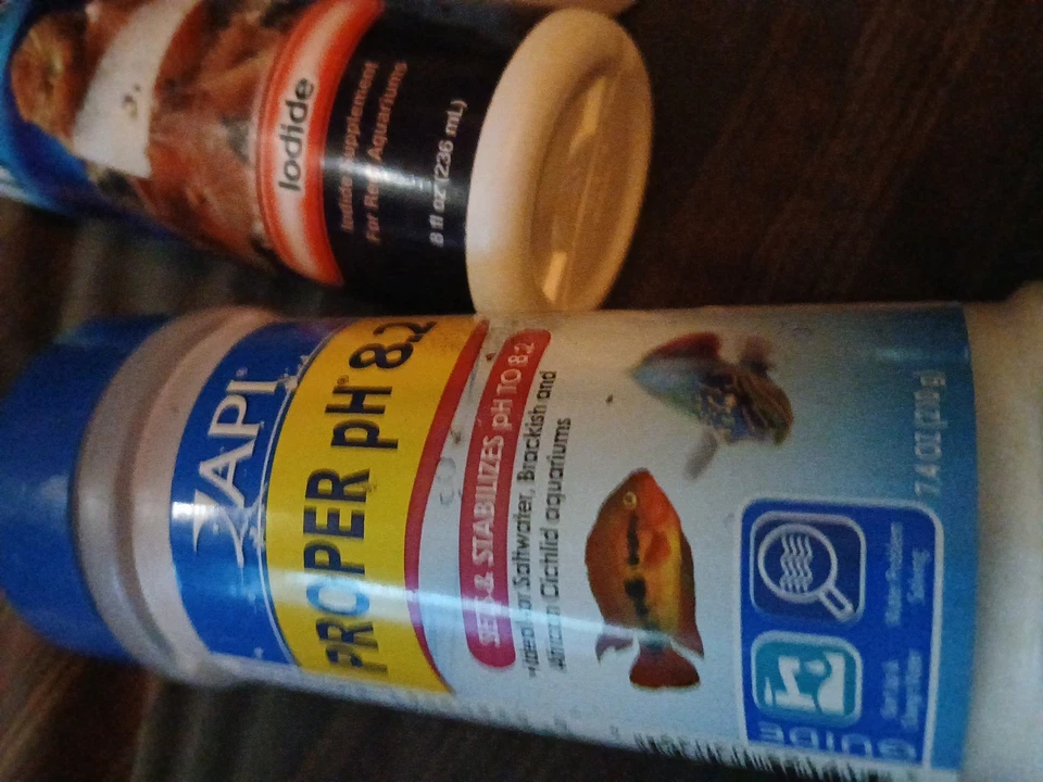 3 Aquarium Water / Plant Care  2 Salt, 1 Fresh. Iodide, Ph 8.2 & Reconstitute RO - Image 2 of 4