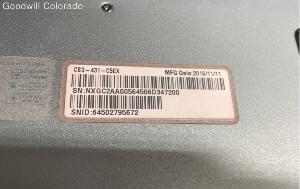 Schermo Acer Chromebook N16P1 14" LED LCD Display