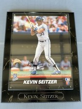 KEVIN SEITZER Autographed Kansas City Royals Vintage T&M Sports 8x10” Plaque MLB
