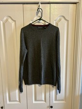 Irelands Eye Gray Marl Extra Fine Wool Sweater Men s Sz Med