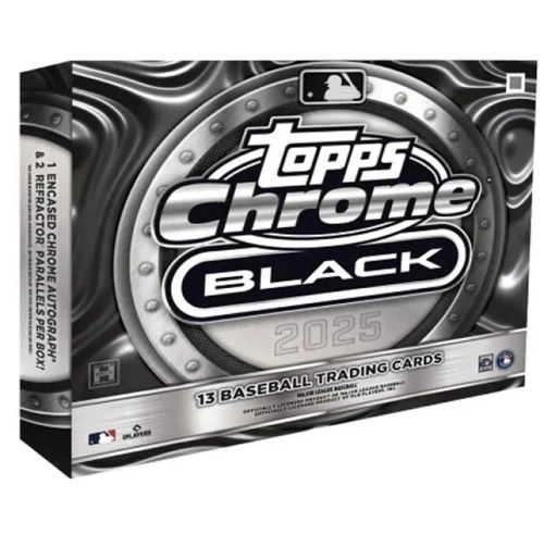 2025 Topps Chrome Black Baseball Hobby Box Brand New Sealed