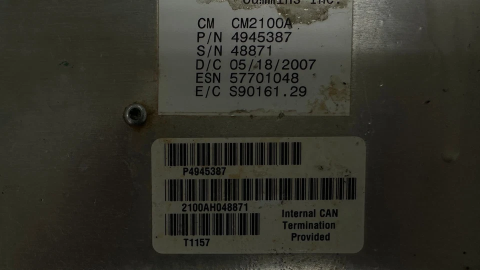 Dodge Ram 3500 2007 diésel motor 6,7 computadora P4945387 ECM ECU OEM CM2100A núcleo Foto 3 de 4
