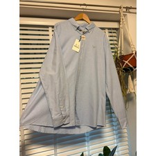 Image of Barbour Blue Oxford Shirt. Cotton. XXXL/ 3XL. New