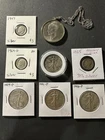 Silver Coins (4) Walking Liberty Great Condition (3) Dimes And A Ike Dollar
