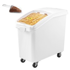 Rice Storage Container, 27Gallon/100L Capacity Large Dog Food Dispenser Bin, Kit