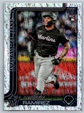 2025 Topps Update Agustin Ramirez #US11 GLITTER HOLOFOIL RC Rookie Marlins