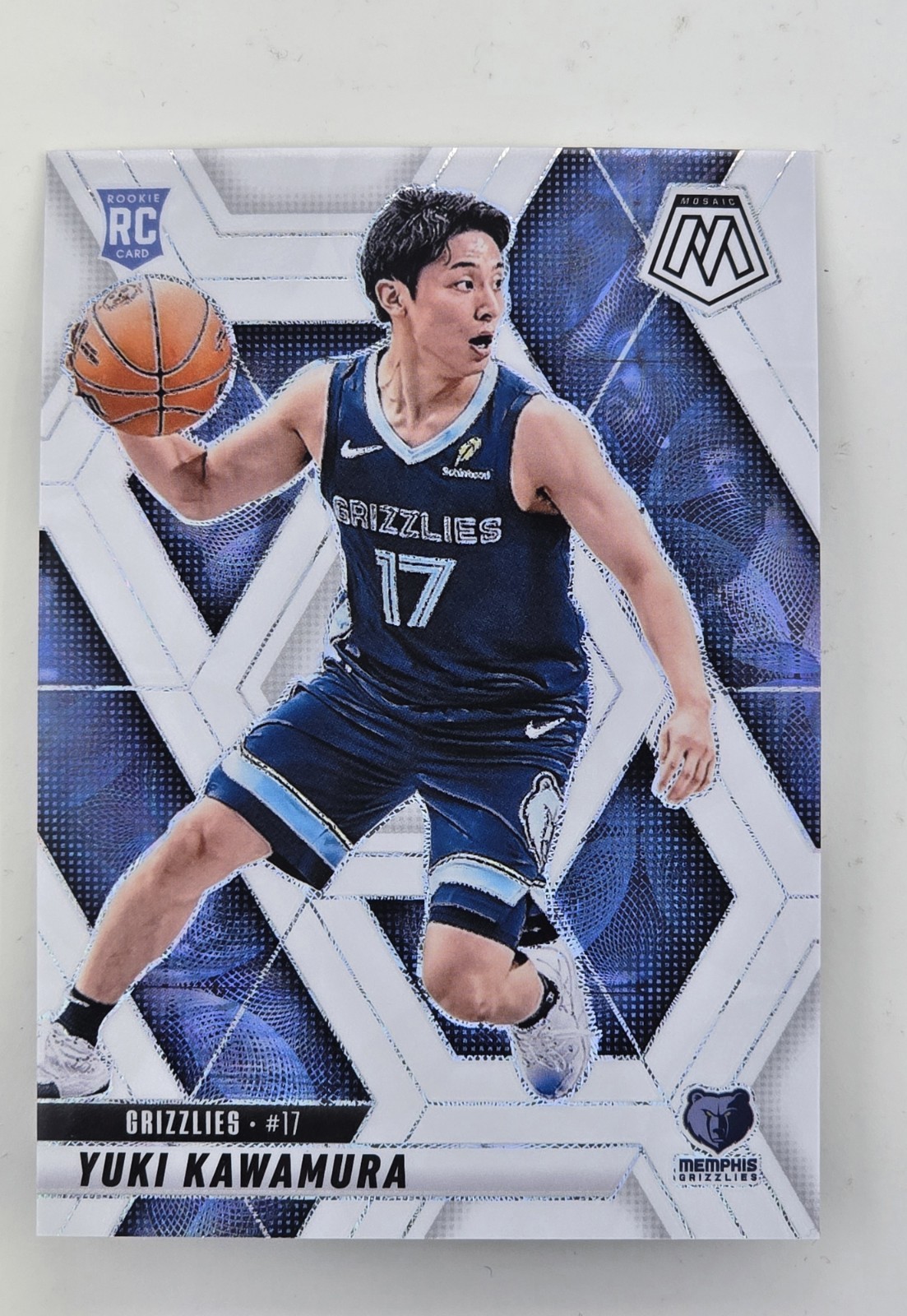 2024-25 Panini Mosaic - Rookies Yuki Kawamura #209 White Mosaic Prizm /25 (RC)