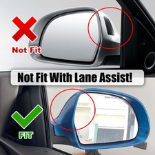 Cappuccio Specchietto Retrovisore Per Audi Q2 2017-2024 / Q3 2019-2024 - 2 Pezzi Nero, ABS, Design In Carbonio Look - Foto 6