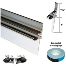 Gordon Glass Chrome Shower Door Drip Rail - 32" Length