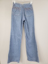 VINTAGE Bell Bottom jeans Flared Fare Talon Zip 70s Hippie