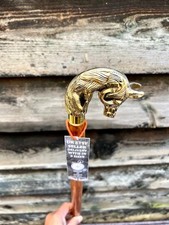 Vintage Victorian Horse Handle Handmade Wooden Walking Cane Stick Gift