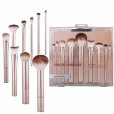 REAL TECHNIQUES Au Naturale 9 Pcs/ Set Makeup Brush Kit Foundation Powders UK