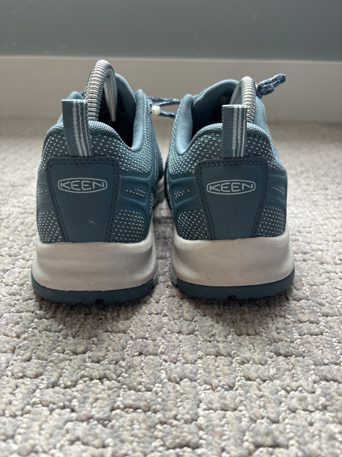 Scarpe da trekking Keen Terradora II Vent donna taglia 10 blu impermeabili sneakers usate in ottime condizioni