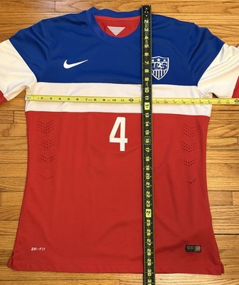 Nike USMNT 2014 Soccer Jersey USA Michael Bradley #4 Men's XL Bomb