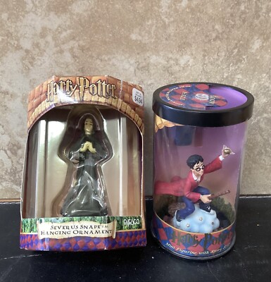 Harry Potter Quidditch Flying on Broom Figurine With Scope Sever