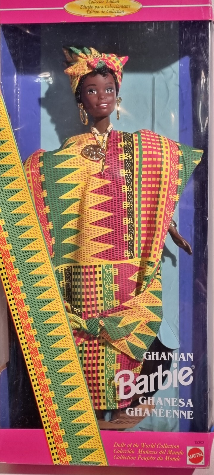 Poupée Barbie Noire Vintage Mattel Ghanéenne de 1996 neuve en boîte