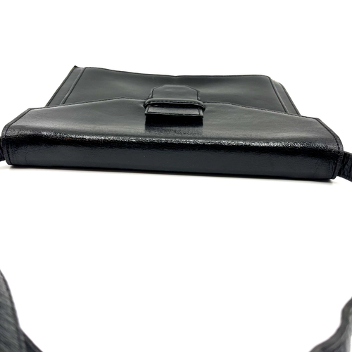 YSL Crossbody Bag Black Vintage Satchel Purse Yves Saint Laurent Auth From Japan - Picture 12 of 24