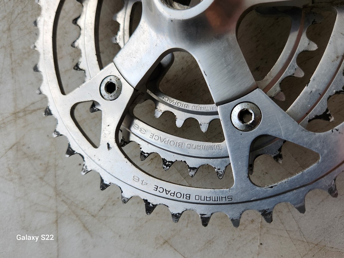Shimano XT M730 Crankset 175mm 46/36/26 Biopace | eBay