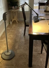 Vintage Dazor Floating Magnifying Floor Drafting Lamp Model M-210