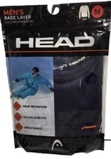 HEAD MENS BASE LAYER TOP Cold Weather Gear Navy Blue Sizes M NIP
