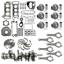 For Land Rover 3.0l Engine Rebuild Kit Crankshaft Con Rods Bearings & Rings Kit