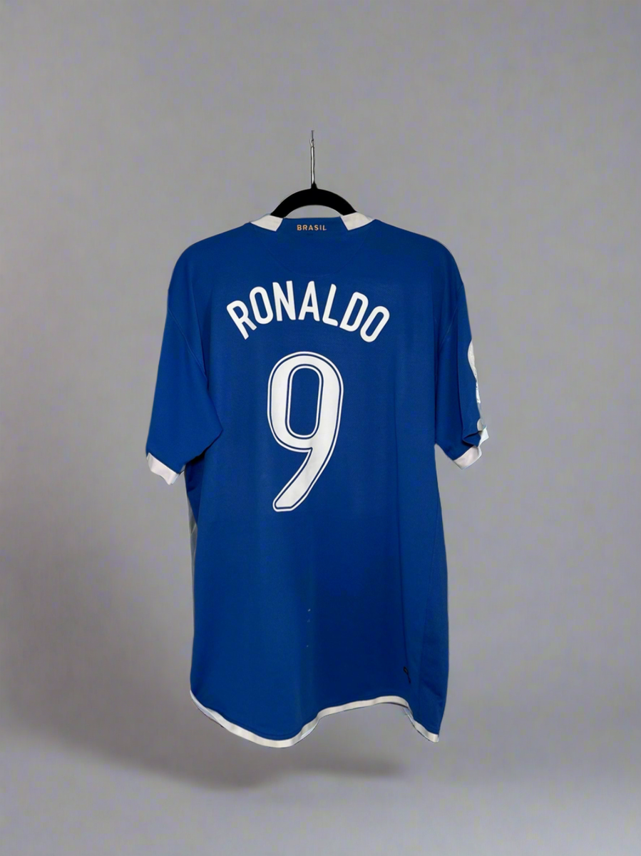 Brazil (CBF) Ronaldo #9 Nike - 2006/2007 - AWAY Kit Soccer