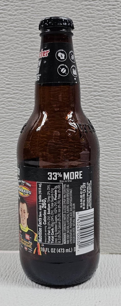 One (1) Sprecher Root Beer Empty Bottle & Cap Menards ARCA SERIES