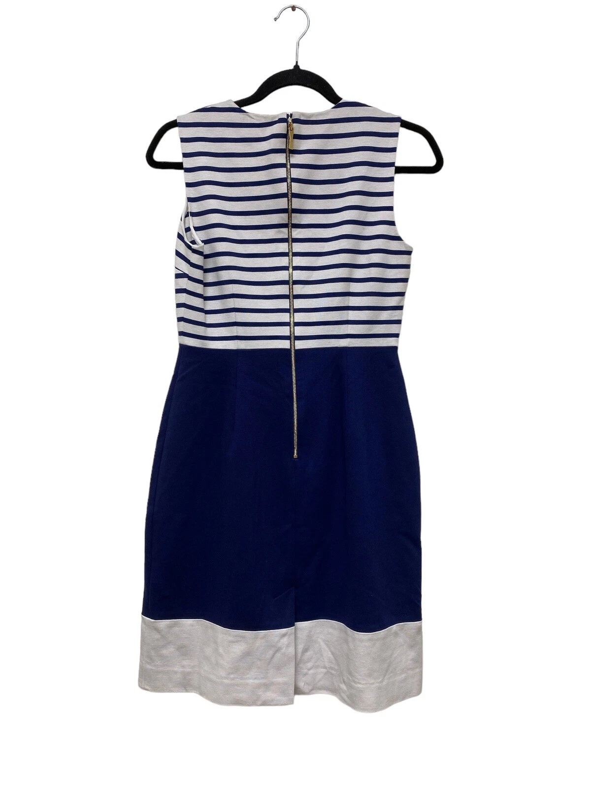 Abito donna in maglia blu navy a righe Kate Spade taglia 4