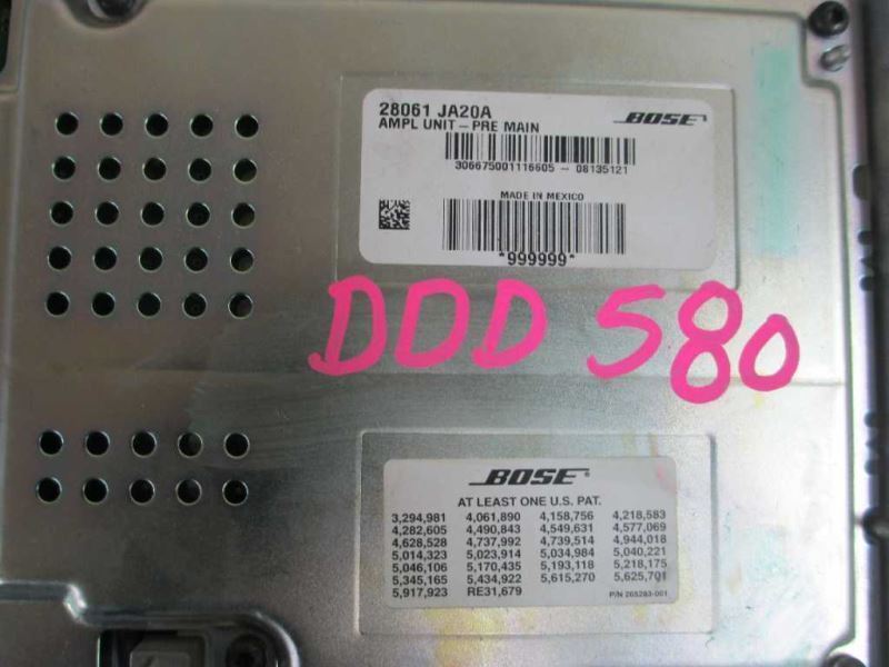 Audio Amplifier Bose Audio System Fits 07-09 ALTIMA 28061 Audio Amplifier Bose Audio System Fits 07-09 ALTIMA 28061