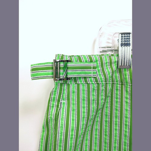 Bugatchi Größe XL Herren Seersucker gestreifte Badehose Shorts in grün - Bild 3 von 11