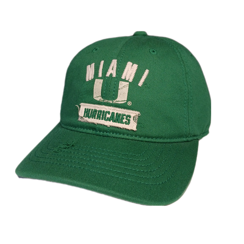 Vintage Adidas Miami Hurricanes Hat Cap Mens Adjustable Distressed Green NCAA - 第 3/10 張圖片