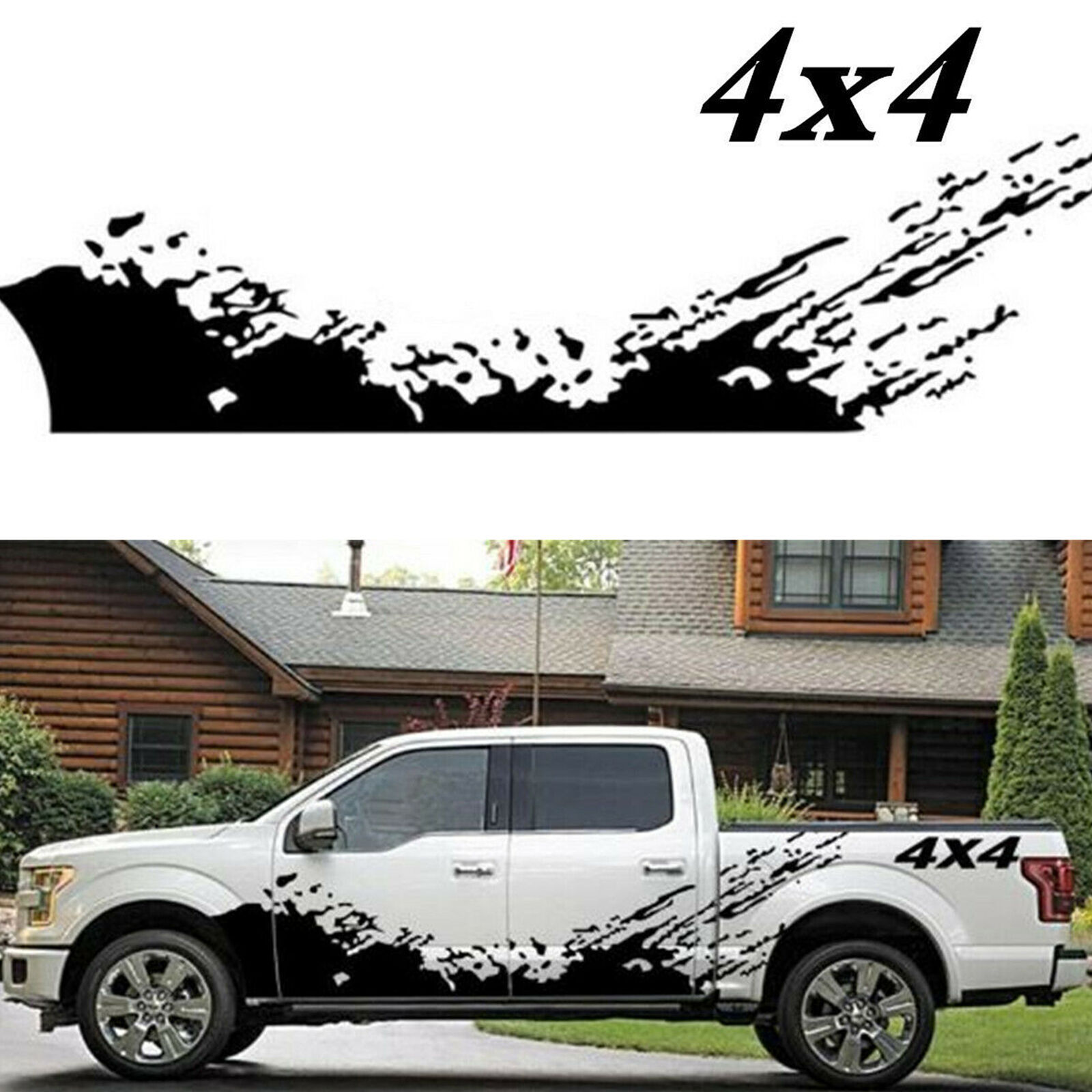 2xLarge Universal Splash Decal Car Side Body Graphics Vinyl Sticker