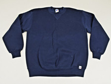Vintage Sweatshirt Russell Athletic Size M 90s Classic Blue V Patch Made USA