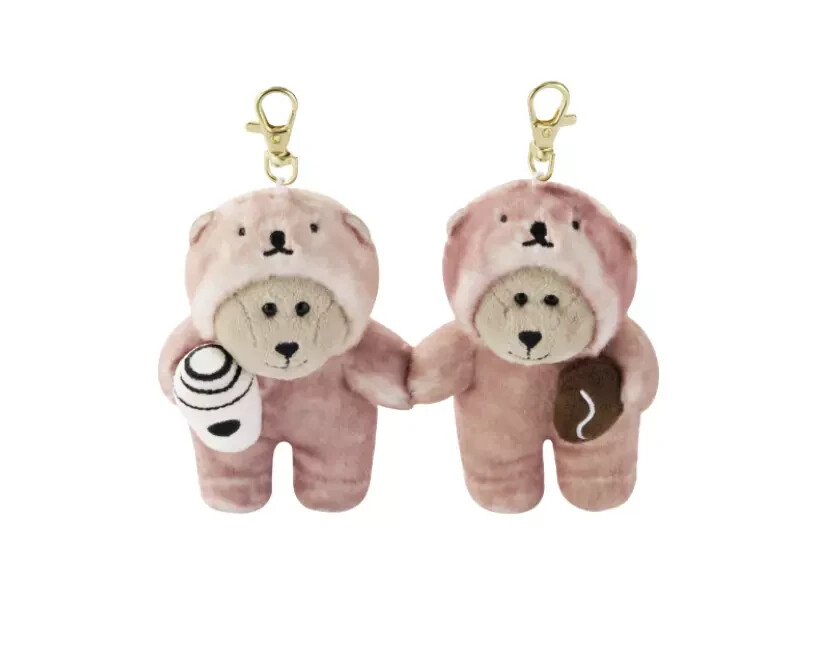 Starbucks Lovely Otter Keychain 2SET バレンタイン限定 韓国発 Starbucks Korea 2025 Lovely Otter Keychain Set (2P