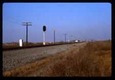 Railroad Slide - Detroit Toledo & Ironton & Conrail Crossing Tracks 1981 Riga MI