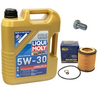 MotoröL ÖLfilter SH4032P 5W30 5 Liter + ÖLablassschraube FüR BMW 7Er 730I E65