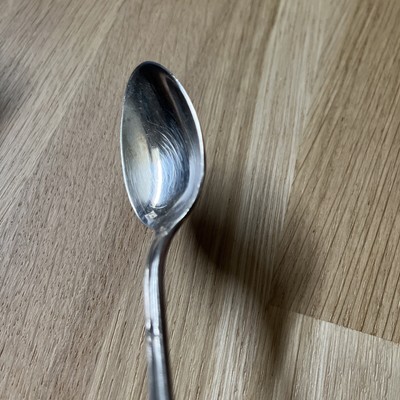 CUILLÈRE À SAUPOUDRER EN ARGENT MASSIF POINÇON VIEILLARD 18/19ème