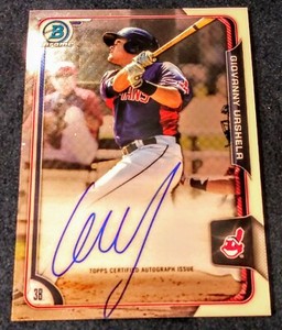  2015 Bowman Chrome Giovanny Urshela Auto Yankees Gio 1st Bowman RC MINT