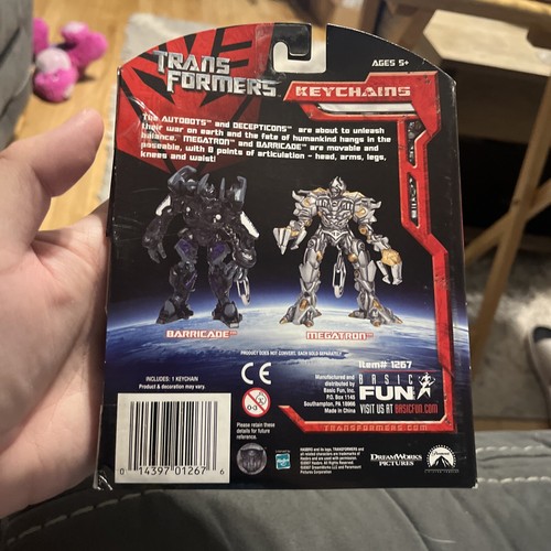 Transformers Megatron Poseable Keychain 2007 Hasbro Basic Fun - Picture 4 of 5