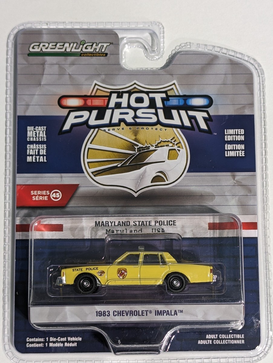 【6台セット】グリーンライト　ホットパシュート パトロールカー　1/64 6台セット】グリーンライト ホットパシュート パトロールカー 1