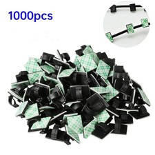 1000pcs Cable Clips Self Adhesive Cord Organizer Wire Holder Clamp Management