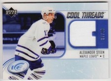 05-06 Alexander Steen UD Ice Cool Threads Rookie Jersey Patch /50