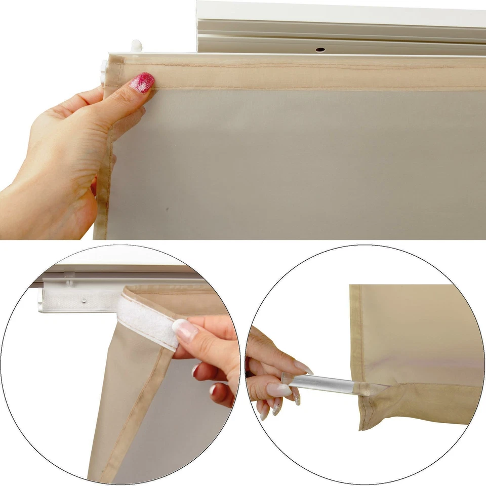 3 Stück Schiebevorhang 60x260cm inkl. Zubehör Schiebegardine Transparent Gardine - Bild 2 von 4