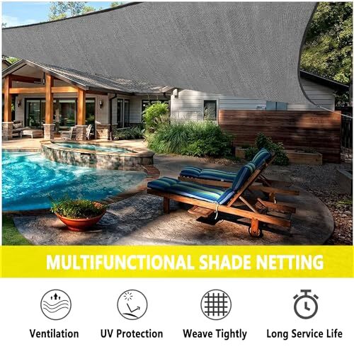 Shade Cloth for Garden Plants 10X 20FT, 70 Sun Shade Mesh Tarp 10*20FT